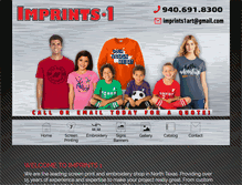 Tablet Screenshot of imprints1.com
